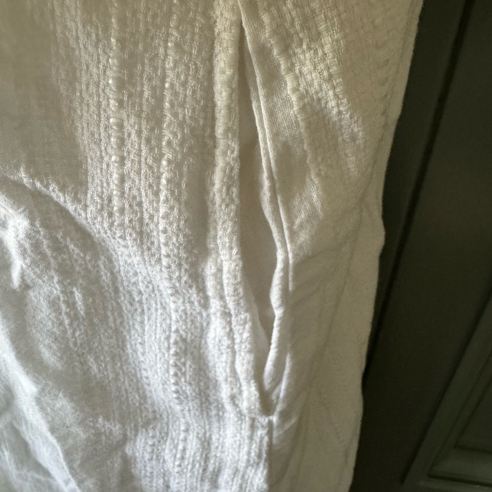 Universal Thread White Textured Button Front Sundress - Picture 5 of 14